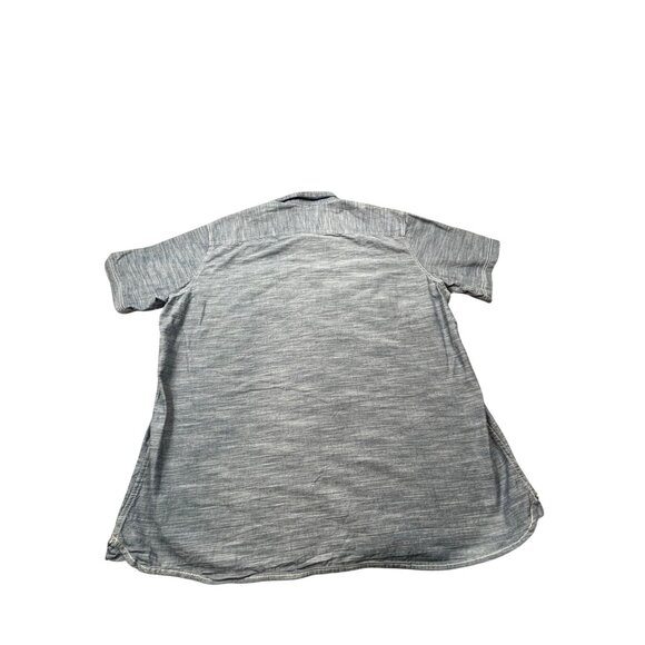 Outdoor Life Mens XXL Blue Chambray Short Sleeve Button Shirt Recycled materials - Picture 2 of 8